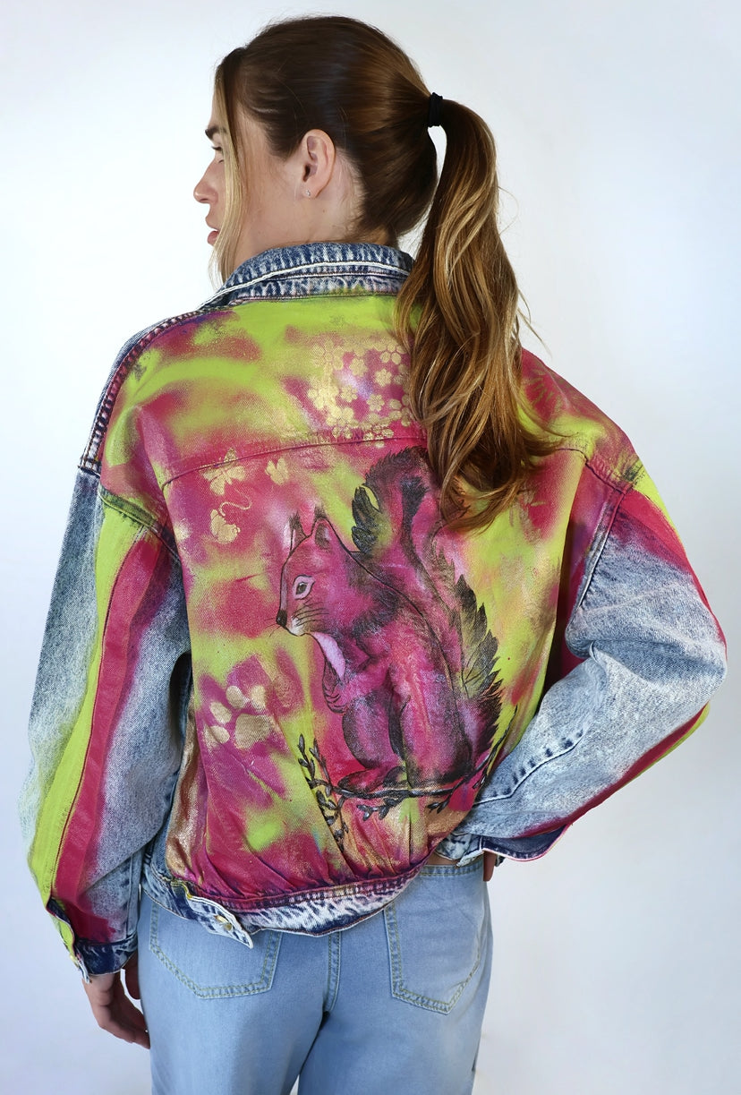 Neon Squirrel - Denim Jacket